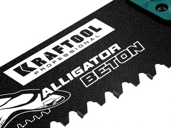 Ножовка по бетону (пила) "Alligator Beton" 700 мм, твердосплавные напайки, для пиления блоков чистого бетона, KRAFTOOL
