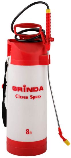 Опрыскиватель GRINDA садовый Clever Spray,5 л, с латунным телескоп. удлинителем и упорами для ног 