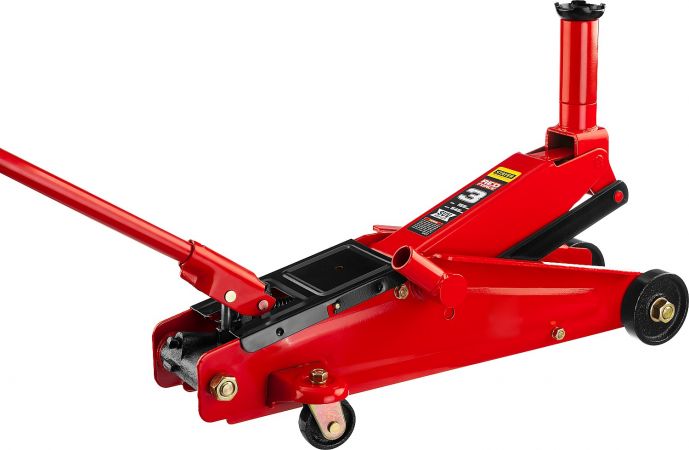 STAYER R-55 3т 155-545мм подкатной домкрат с высоким подъемом, RED FORCE