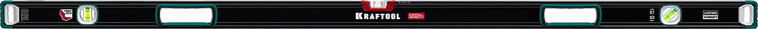 Kraftool A-RATE CONTROL 1500 мм, сверхпрочный уровень с зеркальным глазком