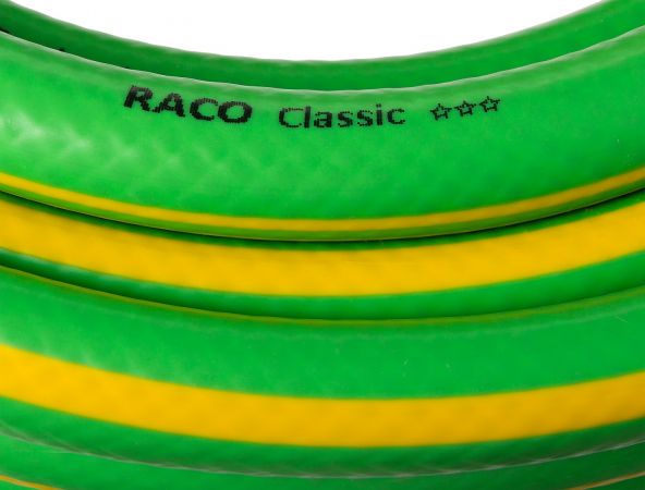 Шланг RACO CLASSIC поливочный, 15атм., армированный, 3-х слойный, 1"х25м Шланг RACO CLASSIC поливочный, 15атм., армированный, 3-х слойный, 1"х25м