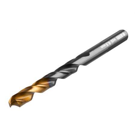 Сверло по металлу, 8,5 мм, HSS-Tin, Golden Tip, 8 шт. Denzel Сверло по металлу, 8,5 мм, HSS-Tin, Golden Tip, 8 шт. Denzel