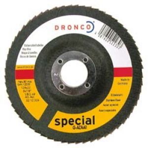 Диск абразивный лепестковый -торцевой G-AZ K80 125х22,23 DRONCO