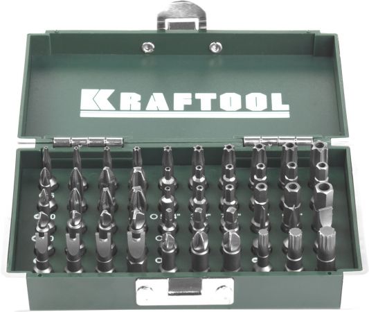 Набор KRAFTOOL Биты ЕХPERT X-Drive, кованые, торсионные, Cr-Mo, система насечек NSS, 50 предметов, в боксе Набор KRAFTOOL Биты ЕХPERT X-Drive, кованые, торсионные, Cr-Mo, система насечек NSS, 50 предметов, в боксе