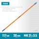 GRINDA FIBER-120, фибергласовый, коническая резьба, длина 1170 мм., черенок для щеток (39137)