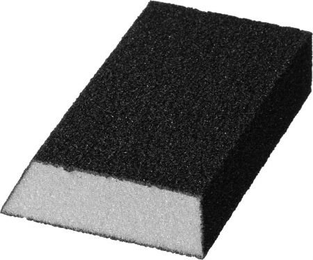 Губка шлифовальная STAYER MASTER угловая, зерно - оксид алюминия, Р80, 100 x 68 x 42 x 26 мм, средняя жесткость. 