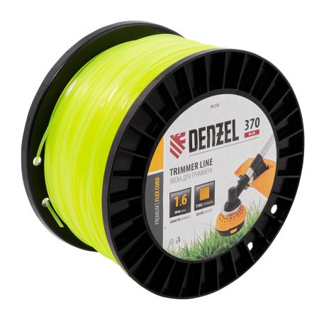 Леска для триммера квадрат 1,6мм х 370м, на DIN катушке FLEX CORD// Denzel Леска для триммера квадрат 1,6мм х 370м, на DIN катушке FLEX CORD// Denzel