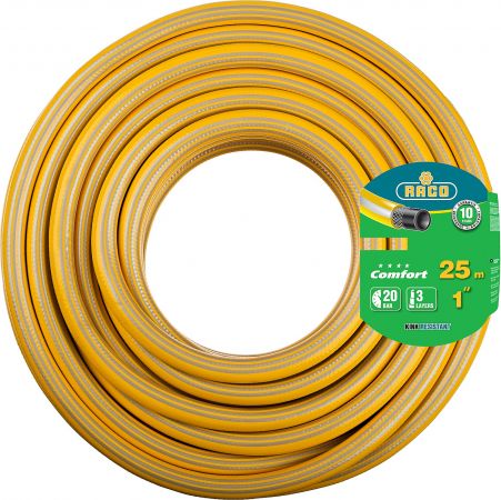 Шланг поливочный RACO COMFORT, 20атм., армированный, 3-х слойный, 1, 25м Шланг поливочный RACO COMFORT, 20атм., армированный, 3-х слойный, 1, 25м