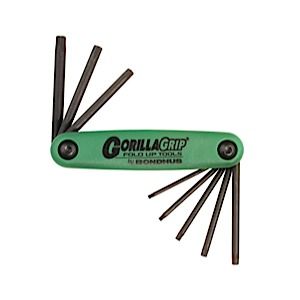 Набор ключей складной GorillaGrip Torx, T6 - T25 /Bondhus/