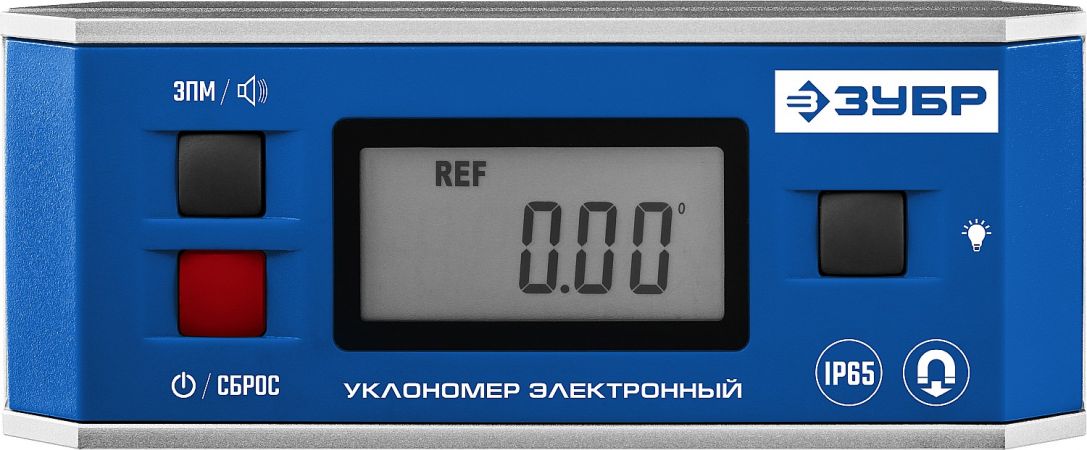 Уровень-угломер ЗУБР ЭКСПЕРТ электронный магнитный, функция определения абсолютного нуля, точность 0,1 Град 