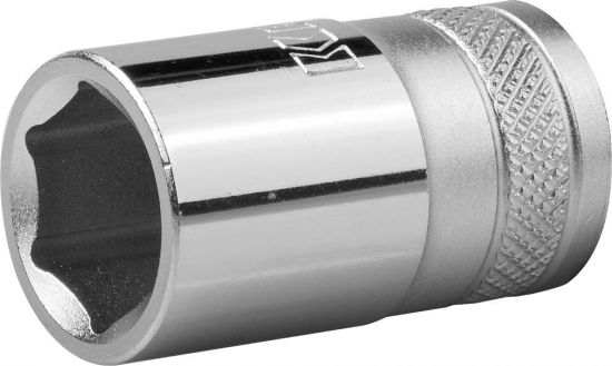 Торцовая головка KRAFTOOL INDUSTRIE QUALITAT, Cr-V, FLANK, хромосатинированная, 1/2, 14 мм 