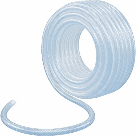 Шланг поливочный прозрачный армированный 3-х слойный, 1/2", 50 м Palisad