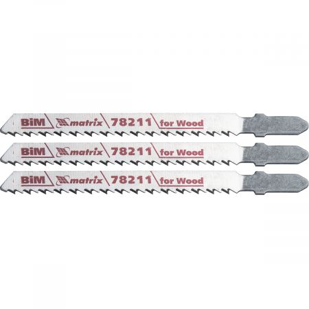 Полотна для электролобзика по дереву, 3 шт, T101BF, 75 x 2.5 мм, Bimetal Matrix Professional