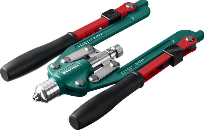 KRAFTOOL Combo3-M12  комбинированный заклепочник складной в кейсе