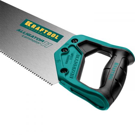 Ножовка по ламинату "Alligator LAMINATOR 11", 500 мм, 11 TPI 3D зуб, KRAFTOOL Ножовка по ламинату "Alligator LAMINATOR 11", 500 мм, 11 TPI 3D зуб, KRAFTOOL