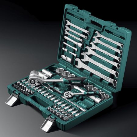 KRAFTOOL X-Drive 82, 82 предм., (1/2″+1/4″), универсальный набор инструмента (27887-H82) KRAFTOOL X-Drive 82, 82 предм., (1/2″+1/4″), универсальный набор инструмента (27887-H82)