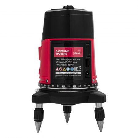Лазерный уровень CRX-30R, 30 м, красный луч, батарейки, резьба 5/8" MTX Лазерный уровень CRX-30R, 30 м, красный луч, батарейки, резьба 5/8" MTX