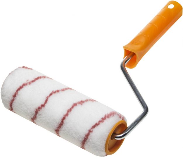 Валик STAYER PROFI NYLON ПОЛИАМИД малярный в сборе, ворс 10мм, бюгель 8мм, 48х180мм 