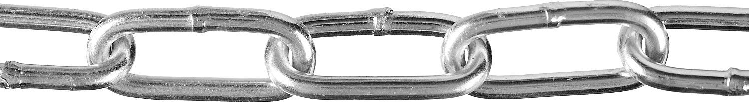 Цепь ЗУБР длиннозвенная, DIN 763, оцинкованная сталь, d=4мм, L=70м 