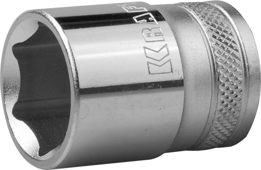 Торцовая головка KRAFTOOL INDUSTRIE QUALITAT, Cr-V, FLANK, хромосатинированная, 1/2, 21 мм 