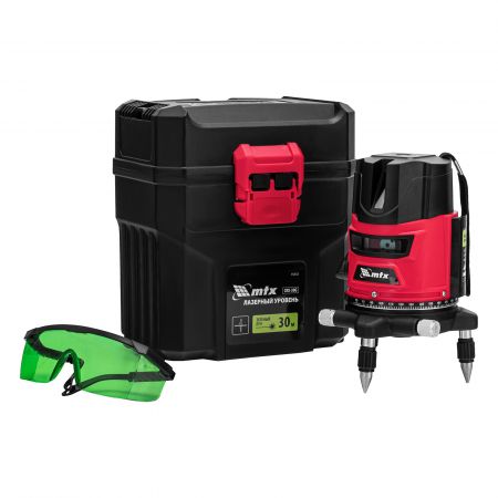 Лазерный уровень CRX-30G, 30 м, зеленый луч, батарейки, резьба 5/8" MTX Лазерный уровень CRX-30G, 30 м, зеленый луч, батарейки, резьба 5/8" MTX
