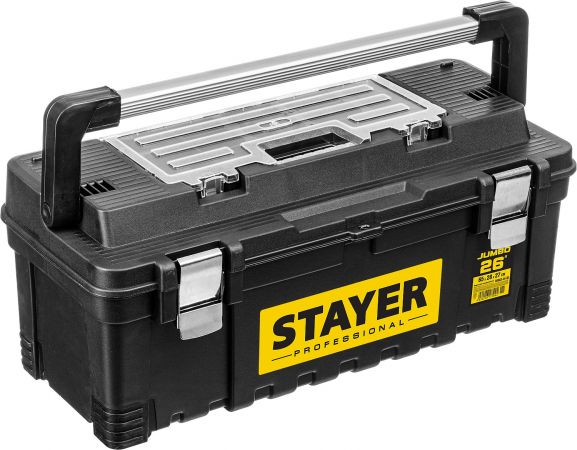 Ящик для инструмента "JUMBO-26" пластиковый, STAYER Professional Ящик для инструмента "JUMBO-26" пластиковый, STAYER Professional