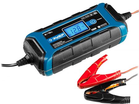 Зарядное устройство  6 В/12 В, 4 А, автомат, IP65, AGM, GEL, WET,  ЗУБР Профессионал