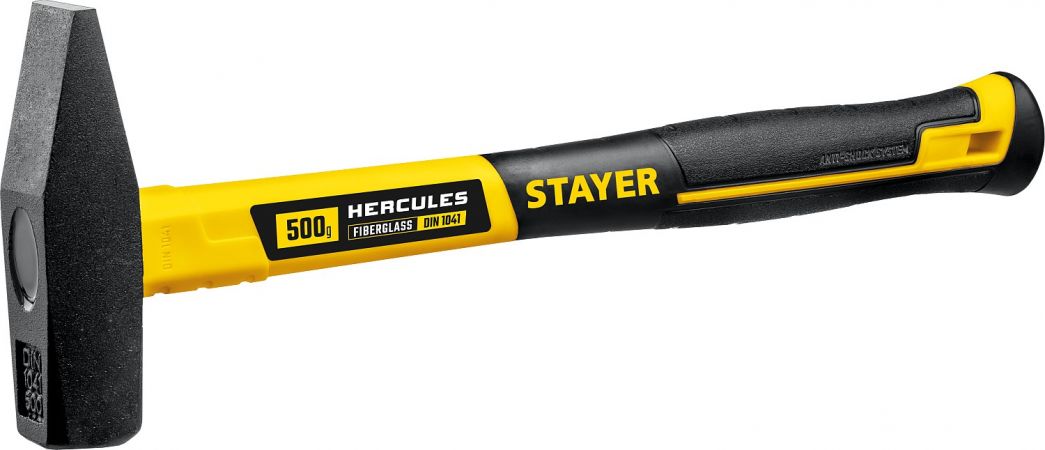 STAYER Hercules 500 г молоток слесарный с фиберглассовой рукояткой