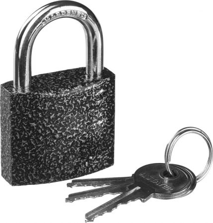 Замок STAYER STANDARD навесной, металлический корпус, закаленная дужка, 38мм Замок STAYER STANDARD навесной, металлический корпус, закаленная дужка, 38мм