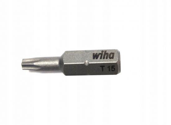 Вставка для шуруповерта, TORX,T15, 1/4",  25 мм. GP10, WIHA