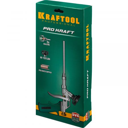 KRAFTOOL PROKraft   профессиональный пистолет для монтажной пены с тефлоновым покрытием держателя