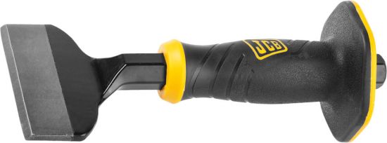 Зубило-конопатка JCB, двухкомпонентная рукоятка с протектором, CrV cталь, 215х100мм 