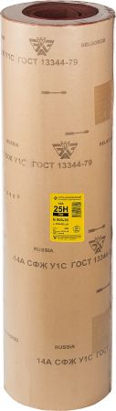 14А 25-H (P60), 800 мм рулон шлифовальный, на тканевой основе, водостойкий, 30 м, БАЗ 14А 25-H (P60), 800 мм рулон шлифовальный, на тканевой основе, водостойкий, 30 м, БАЗ
