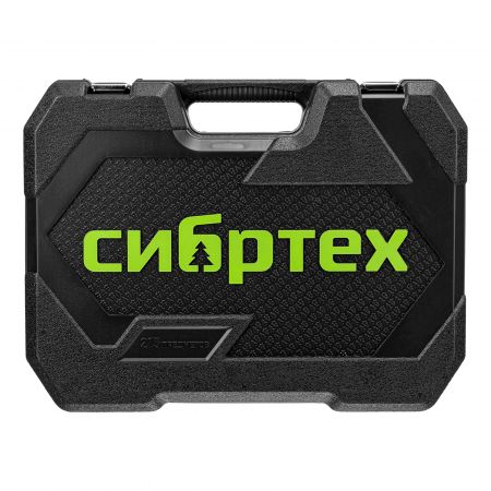 Набор инструментов, 1/2", 3/8", 1/4", пластиковый кейс 215 предм. Сибртех