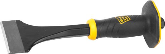 Зубило-конопатка JCB, двухкомпонентная рукоятка с протектором, CrV cталь, 275х75мм 