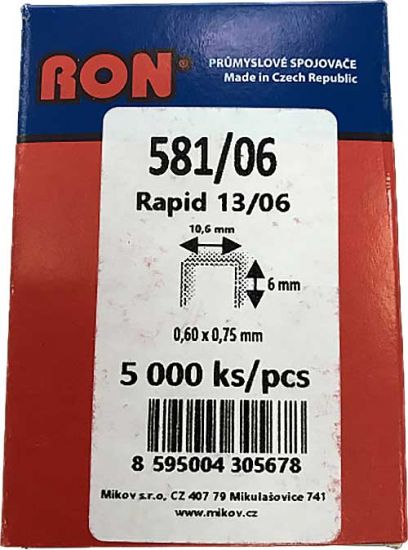 Скоба - 13/ 6 - 5000 (581/06) шт. RON