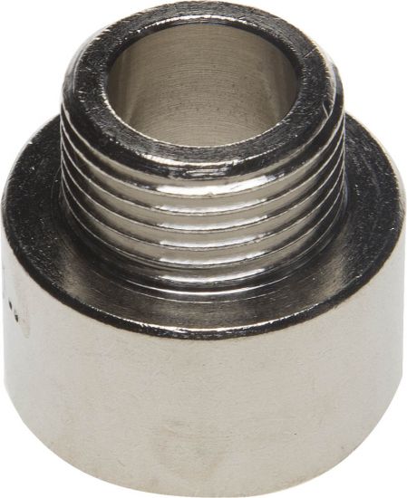 Переходник GENERAL FITTINGS удлиненный цилиндрический, никелированная латунь, 1/2" х 3/8"