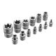Набор инструментов, 1/2", 3/8", 1/4", пластиковый кейс 172 предм. Сибртех