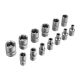 Набор инструментов, 1/2", 3/8", 1/4", пластиковый кейс 160 предм. Сибртех