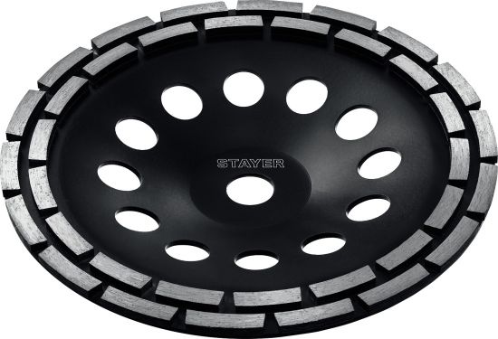 Двухрядная алмазная чашка STAYER Double d 230 мм
