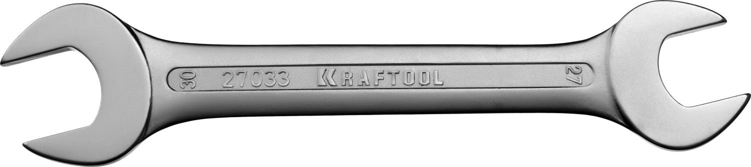 Ключ KRAFTOOL EXPERT гаечный рожковый, Cr-V сталь, хромированный, 27х30мм Ключ KRAFTOOL EXPERT гаечный рожковый, Cr-V сталь, хромированный, 27х30мм