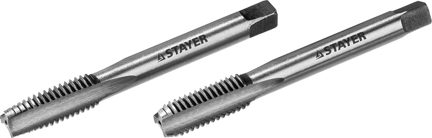 STAYER M10х1.5, комплект метчиков, 2 шт STAYER M10х1.5, комплект метчиков, 2 шт