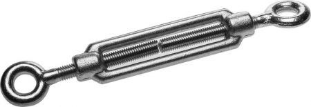 Талреп DIN 1480, кольцо-кольцо, М10, 1 шт, кованая натяжная муфта, оцинкованный, ЗУБР Профессионал