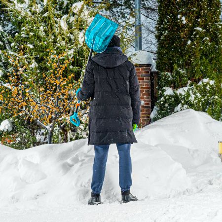Лопата для уборки снега поликарбонат, 340х385х1340 мм, алюминиевый черенок, LUXE Palisad Лопата для уборки снега поликарбонат, 340х385х1340 мм, алюминиевый черенок, LUXE Palisad
