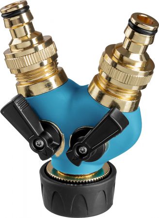 GRINDA PROLine BS, 3/4"-1", распределитель поливочный, с внутренней резьбой, двухканальный, из латуни