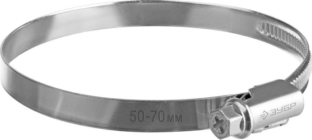 ЗУБР Х-9Н 50-70 мм, накатная лента 9 мм, червячный хомут, цинк, 50 шт (37807-70) ЗУБР Х-9Н 50-70 мм, накатная лента 9 мм, червячный хомут, цинк, 50 шт (37807-70)