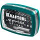 Набор KRAFTOOL: Биты "C-Drive 32" многофункциональные, CR-MO, адаптеры в ударопрочном компактном боксе, цветная маркировка типов шлицов. 32 предмет