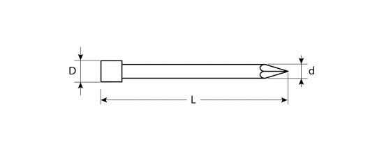 Гвозди финишные оцинкованные, 35 х 1.8 мм, 1 кг., ЗУБР