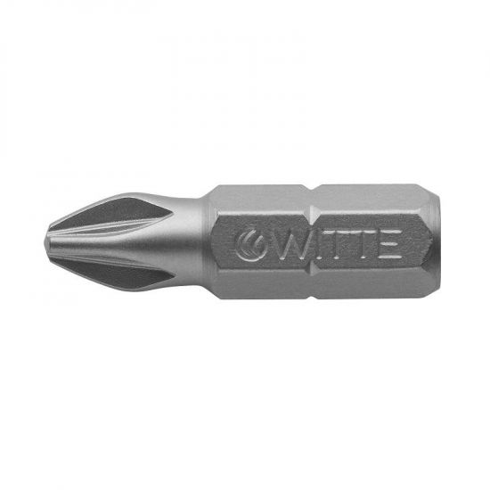 Вставка для шуруповерта PZ-2, 1/4", 25 мм, (упаковка 10шт) WITTE