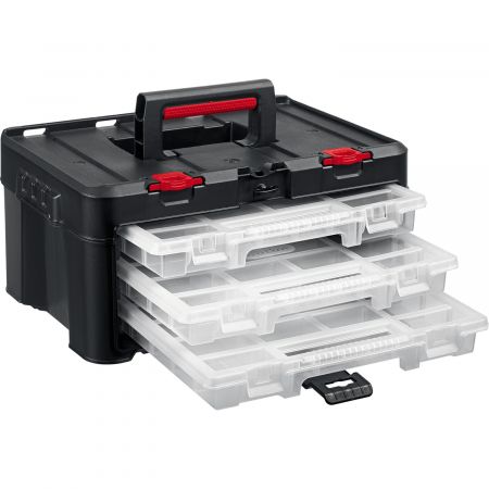 KETER STACKNROLL, 481 х 332 х 233 мм, (19″), пластиковый ящик с 3 органайзерами и 18 ячейками (38406) KETER STACKNROLL, 481 х 332 х 233 мм, (19″), пластиковый ящик с 3 органайзерами и 18 ячейками (38406)